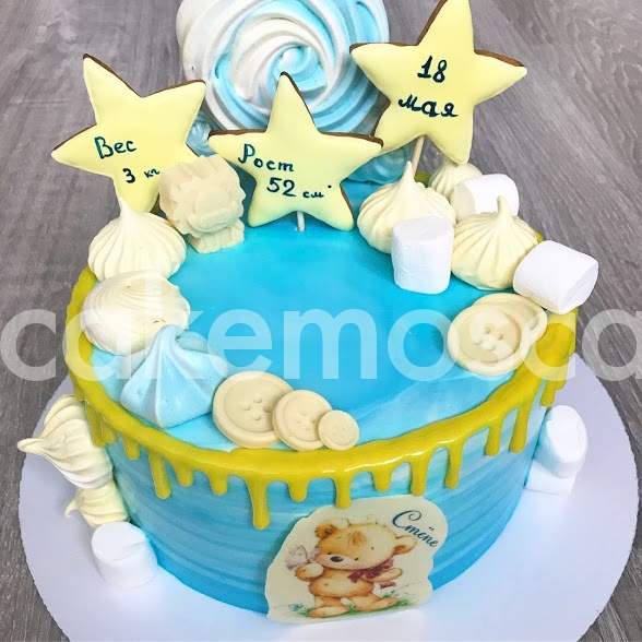 Торт на годик 2 на заказ от CakeMosCake