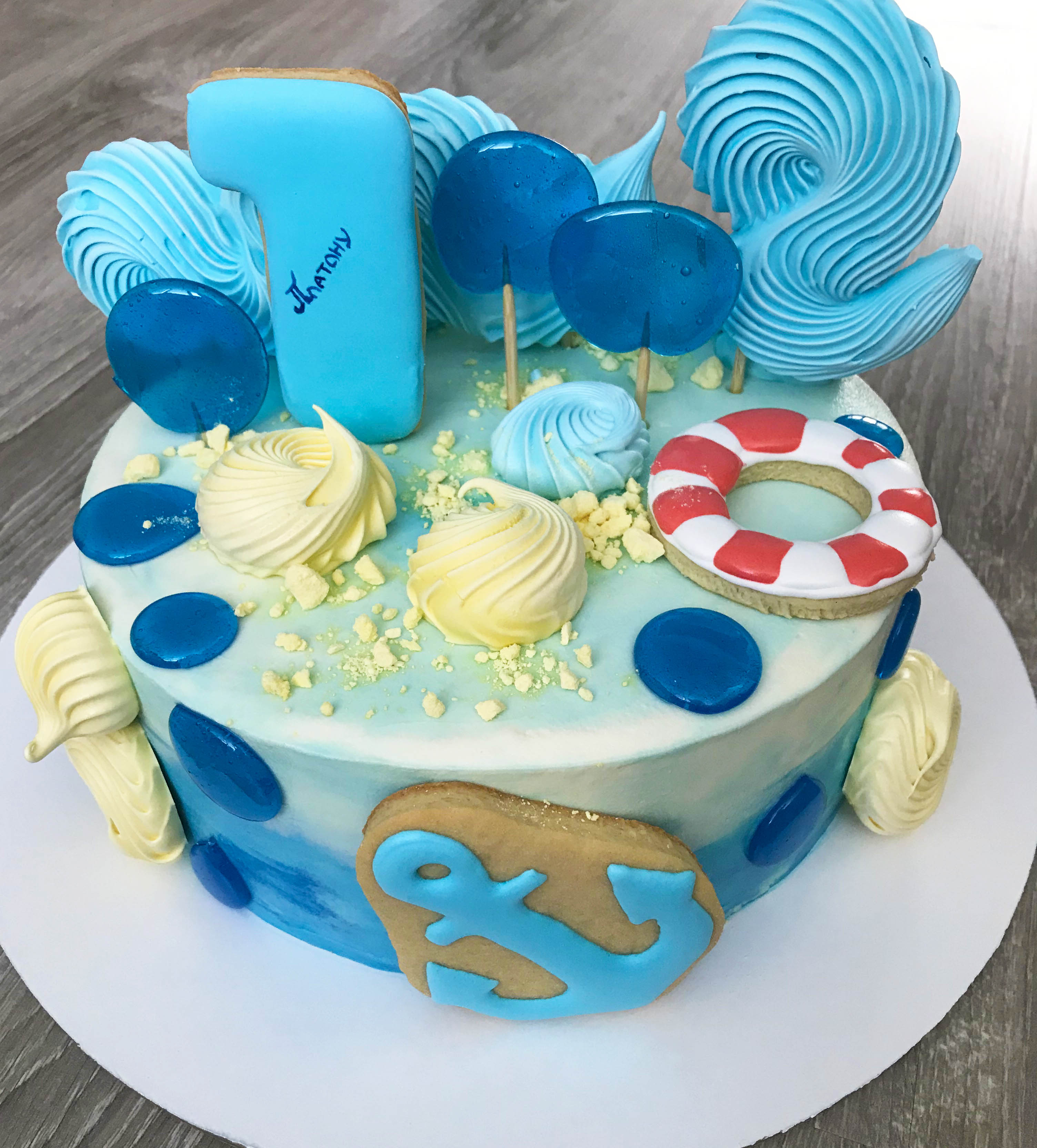 Морской торт на заказ от CakeMosCake